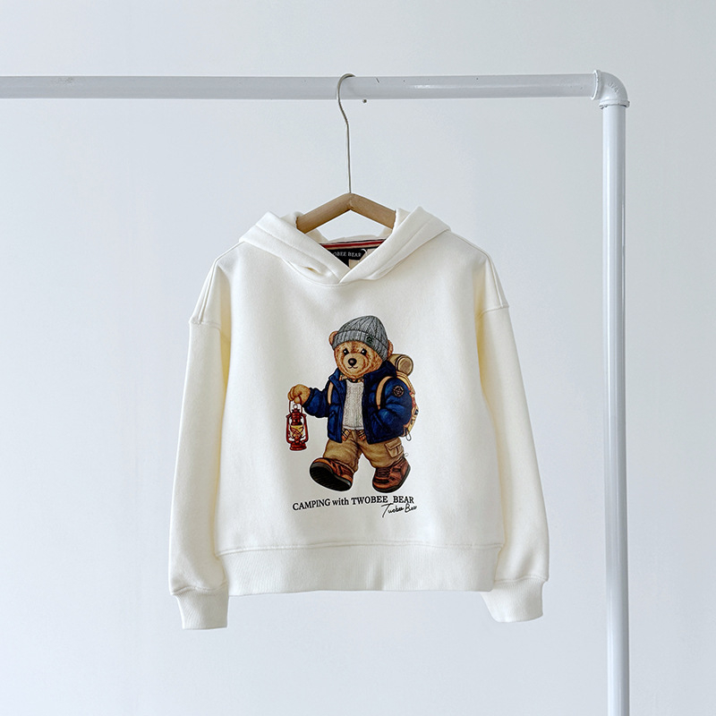 Παιδικό φούτερ με κουκούλα και επένδυση φλίς, 90% βαμβάκι, unisex, για παιδιά 3–8 ετών, φθινόπωρο 2025