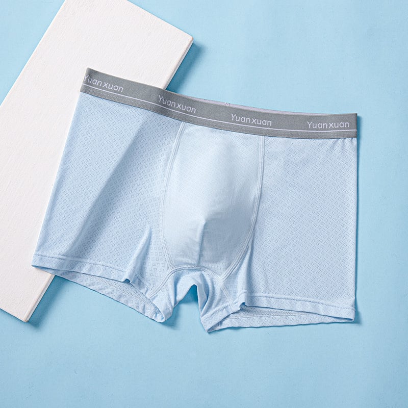 Muške gaćice Ice Silk za tinejdžere, ljeto, prozračne mrežaste, 93% najlona