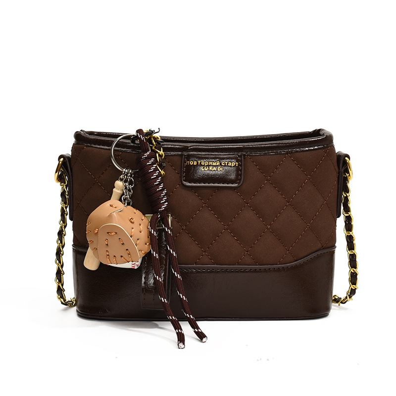 Ženska kvadratna crossbody torba sa zatvaračem, urbani stil, mat materijal, laminirana unutrašnjost, jedan remen