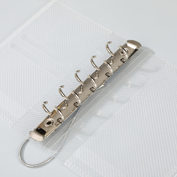 Прозрачна PVC обложка за планер с 6 дупки, за лей листове; възможност за персонализиране на лого