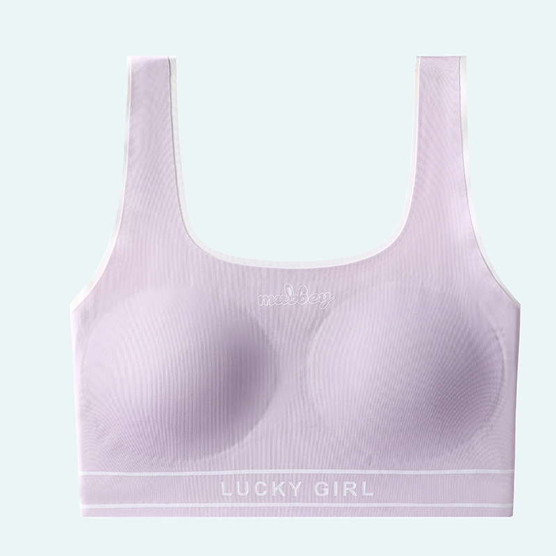 Djevojački tank top s ultra-tankim ugrađenim čašicama (pamuk), Drugi stupanj 12-15 godina, materijal: najlon/poliamid, stražnje zatvaranje s jednom redom kukica i očiju, fiksni dvostruki remeni, sportske i oblikovanje tijela