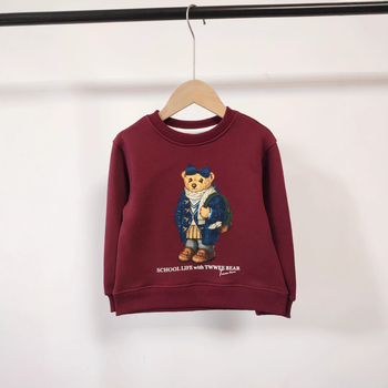 Unisex παιδικό φούτερ σε στυλ K, με φλίς επένδυση, 90% βαμβάκι, για παιδιά 3–8 ετών.