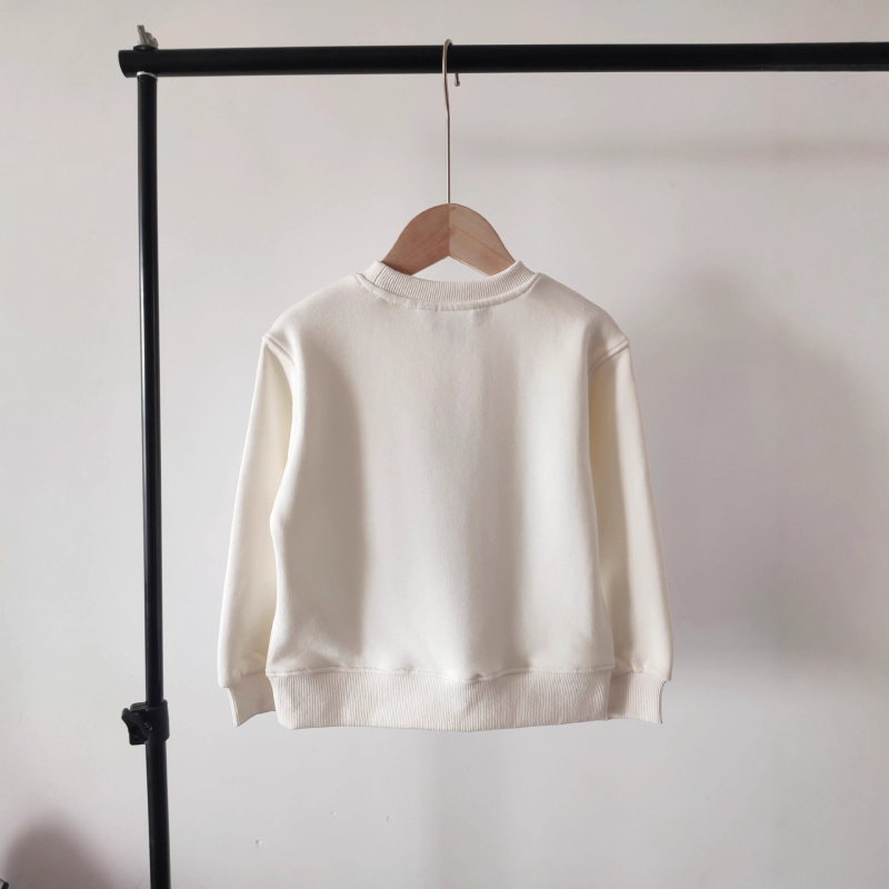 Unisex παιδικό φούτερ σε στυλ K, με φλίς επένδυση, 90% βαμβάκι, για παιδιά 3–8 ετών.