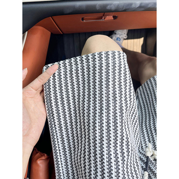 Плетени шорти с хаундстоут патерн, мъжки, прав силует, средна дължина, 80% полиестер