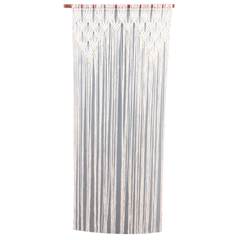 Ръчно тъкана завеса за врата, етно бохо нордиски стил, памук-полиестер смес, райе, правоъгълна