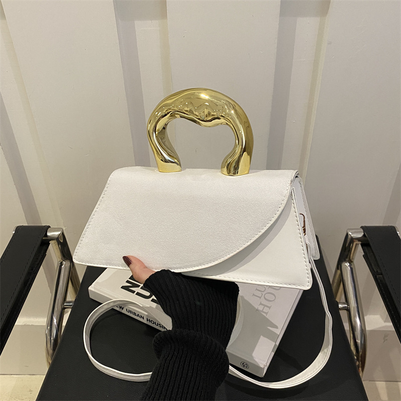 Ženska PU kvadratna crossbody torba, ulični stil, zatvoren otvar, unutarnja džep, jedna naramenica