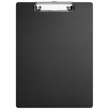 Plasztikus lemezcsipesz A4 dokumentumokhoz, lemez vastagsága 3 mm, méretek 235×315 mm, függő irattartó