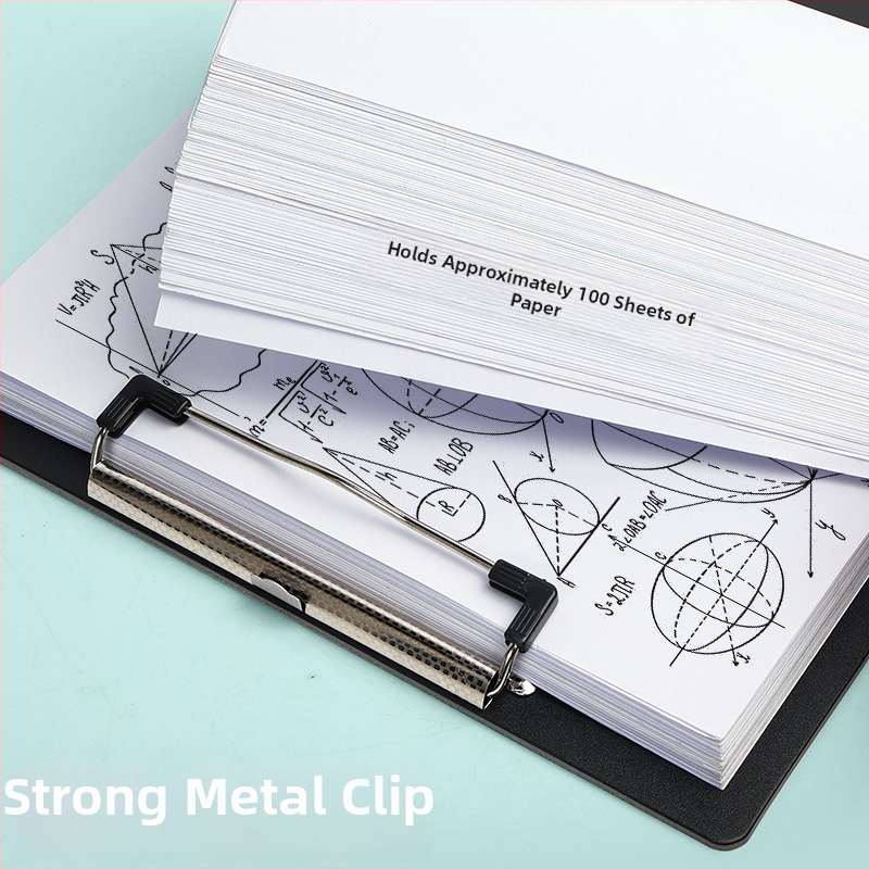 Plastový klip na dosku pre dokumenty formátu A4, hrúbka dosky 3 mm, rozmery 235×315 mm, visací priečinok na dokumenty