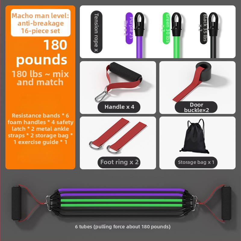 Otthoni fitneszhez használt ellenállástartó – rugalmas feszítő, anyag: PP műanyag + latex cső, márka SND, alkalmas fitnesz berendezésekhez