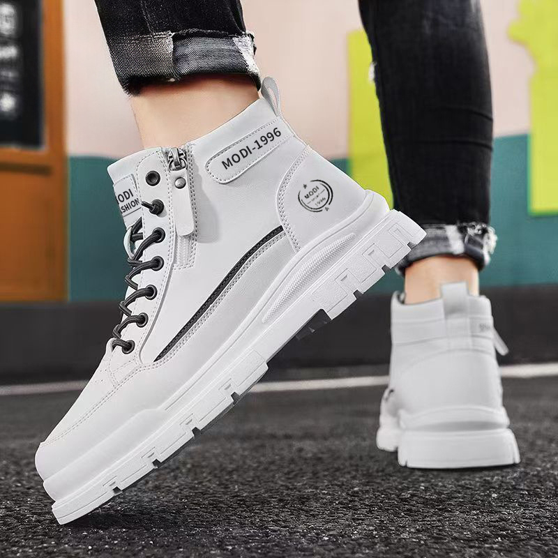 Ghete Martin pentru bărbați – creștere în înălțime, PU upper, talpă din cauciuc, înălțime a ghetei medie, toc mic 1–3 cm