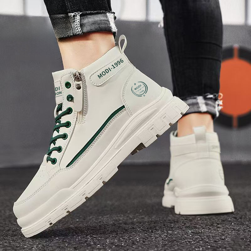 Ghete Martin pentru bărbați – creștere în înălțime, PU upper, talpă din cauciuc, înălțime a ghetei medie, toc mic 1–3 cm