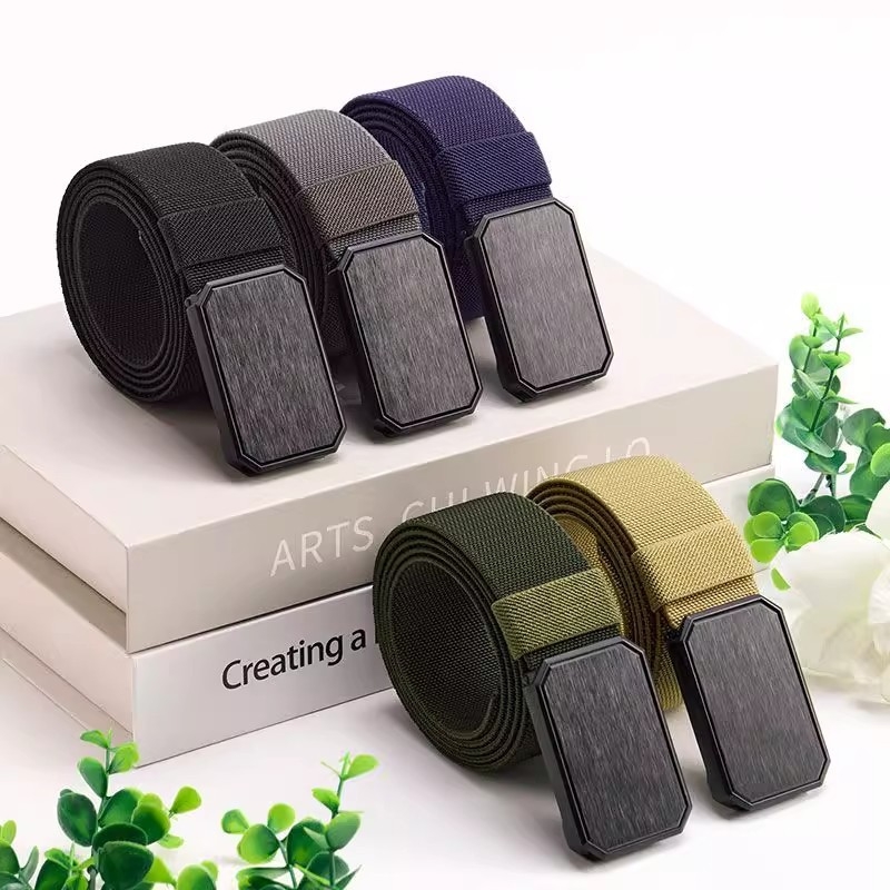 Muški kaiš od PU kože s magnetskom kopčom od legure, širina 2-4 cm, elektroplating završna obrada