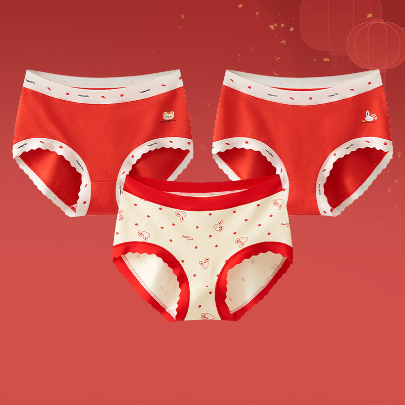 Dječje gaćice za djevojčice od pamuk smjese, Klasa A, srednji pojas, 47,5% pamuk, za djecu 8+ godina