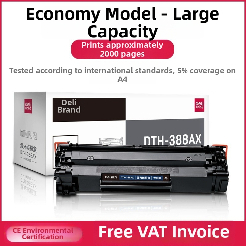 Tonerkazetta DTH-388AT HP M1136, M126a és P1106-hoz (1500 oldal; újratölthető poros toner; lézeres nyomtató)