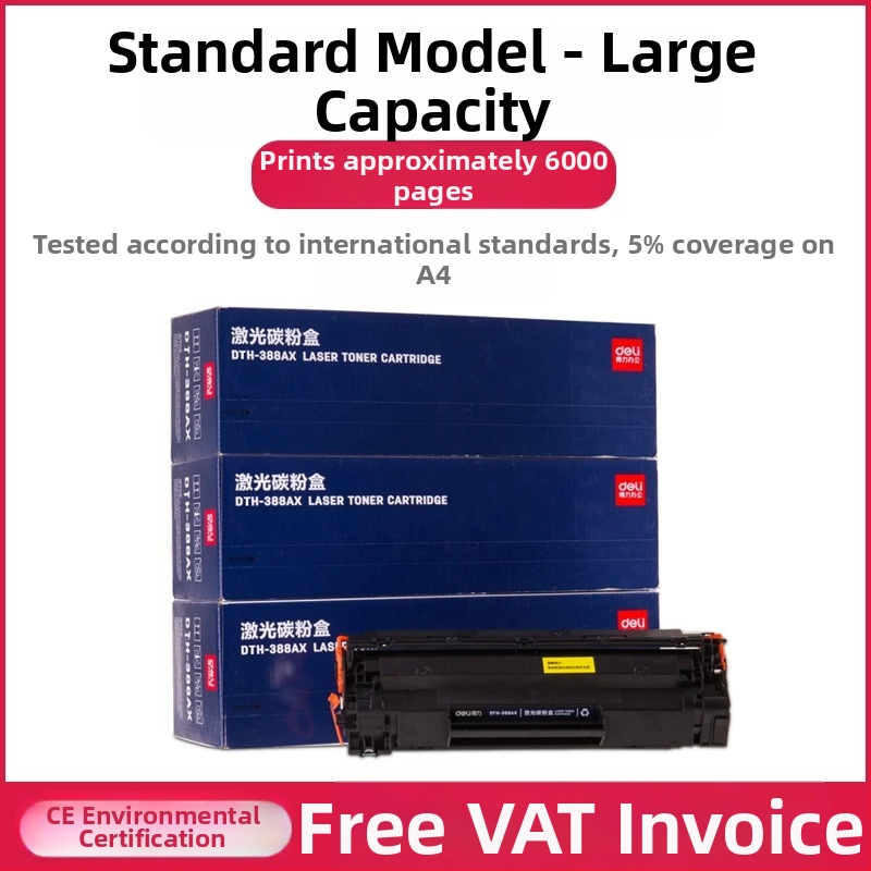 Tonerkazetta DTH-388AT HP M1136, M126a és P1106-hoz (1500 oldal; újratölthető poros toner; lézeres nyomtató)