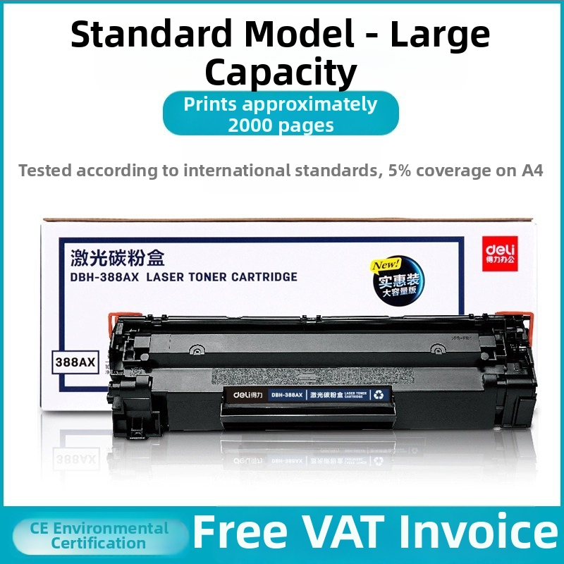 Tonerkazetta DTH-388AT HP M1136, M126a és P1106-hoz (1500 oldal; újratölthető poros toner; lézeres nyomtató)