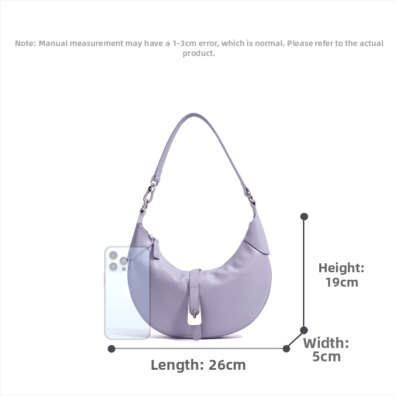 Чанта през рамо в стил dumpling, от кожа върхов слой, кадифена подплата, цип за отваряне, вътрешен джоб с цип и джоб за документи, урбан минимализъм