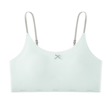 Dječji trening grudnjak za djevojčice, najlon, potpuno pokrivanje, tanji oblikovani košarica, fiksne dvostruke naramenice, prozračan i upija znoj