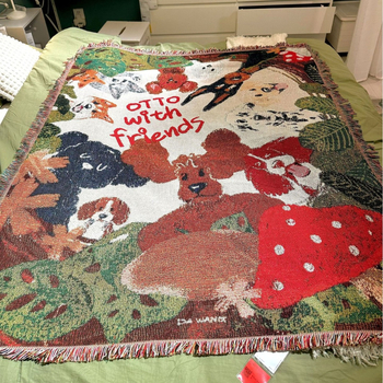 Гобелен за стена - карикатурен стил, памук, правоъгълна форма, картун мотив, машинно тъкане, машинно пране