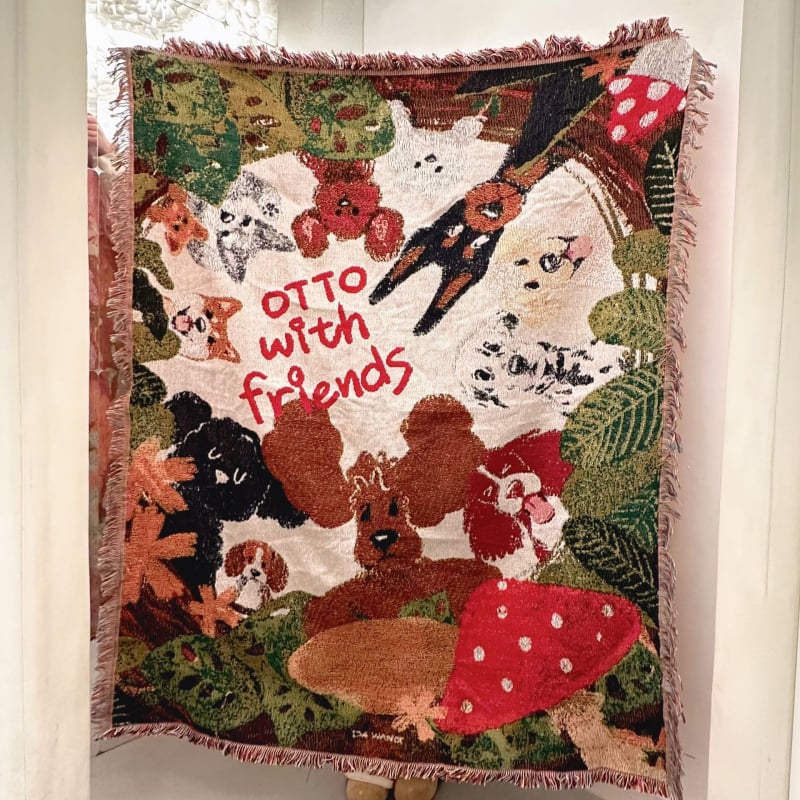 Гобелен за стена - карикатурен стил, памук, правоъгълна форма, картун мотив, машинно тъкане, машинно пране