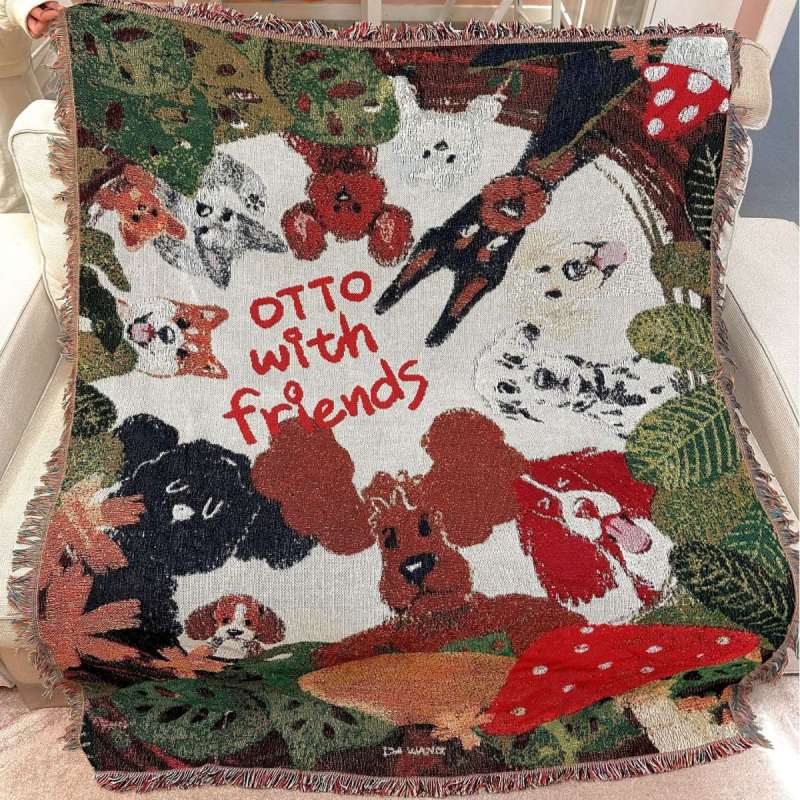 Гобелен за стена - карикатурен стил, памук, правоъгълна форма, картун мотив, машинно тъкане, машинно пране