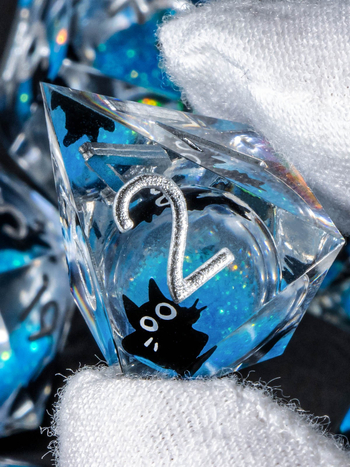 D&D set kockica od smole, s pravokutnim rubovima, 7 kom