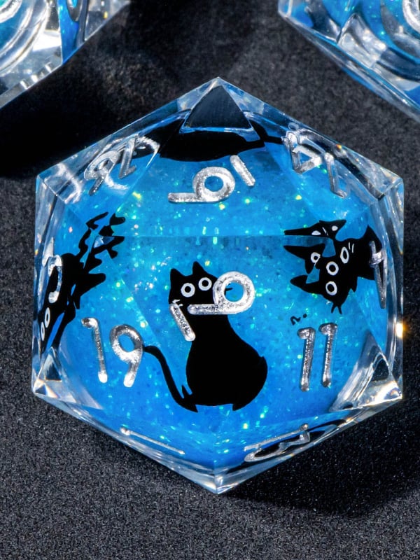 D&D set kockica od smole, s pravokutnim rubovima, 7 kom