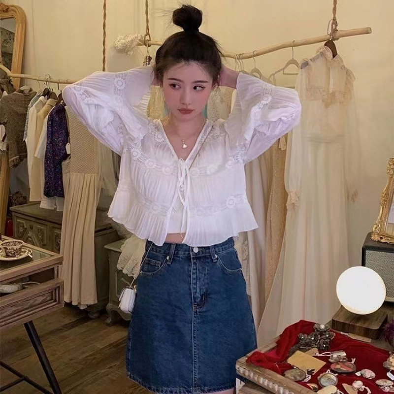 Top cardigan cu protecție solară, chiffon poliester 95%+, mâneci lungi, decolteu în V, stil urban