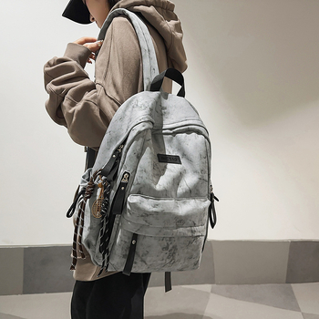 Najlon ruksak, 20–35 L, unisex, kompatibilan s 15-inčnim prijenosnikom, gradski minimalistički stil, proljeće 2025