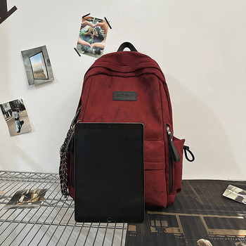 Najlon ruksak, 20–35 L, unisex, kompatibilan s 15-inčnim prijenosnikom, gradski minimalistički stil, proljeće 2025