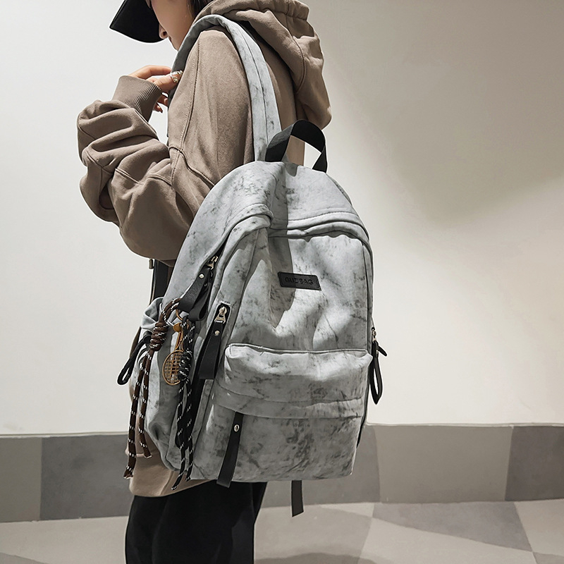 Najlon ruksak, 20–35 L, unisex, kompatibilan s 15-inčnim prijenosnikom, gradski minimalistički stil, proljeće 2025