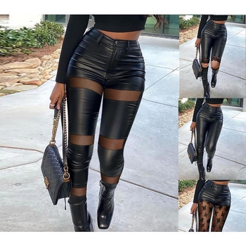 Muške casual cropped hlače s visokim strukom, elastične, uski kroj