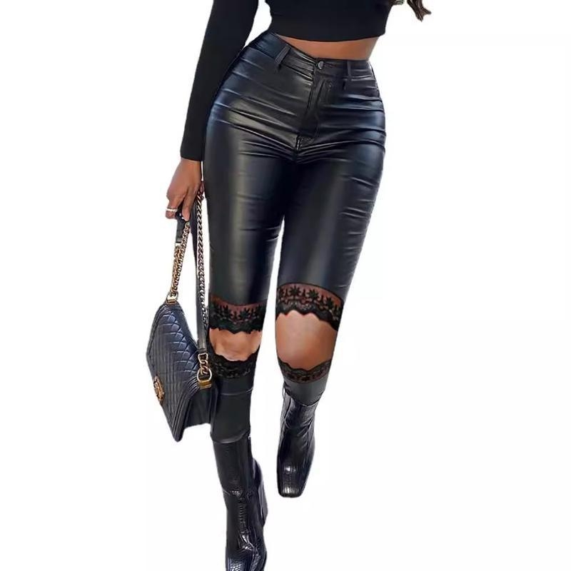 Muške casual cropped hlače s visokim strukom, elastične, uski kroj