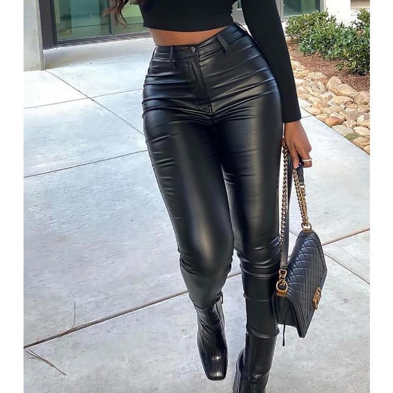 Muške casual cropped hlače s visokim strukom, elastične, uski kroj
