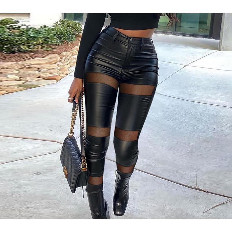 Muške casual cropped hlače s visokim strukom, elastične, uski kroj