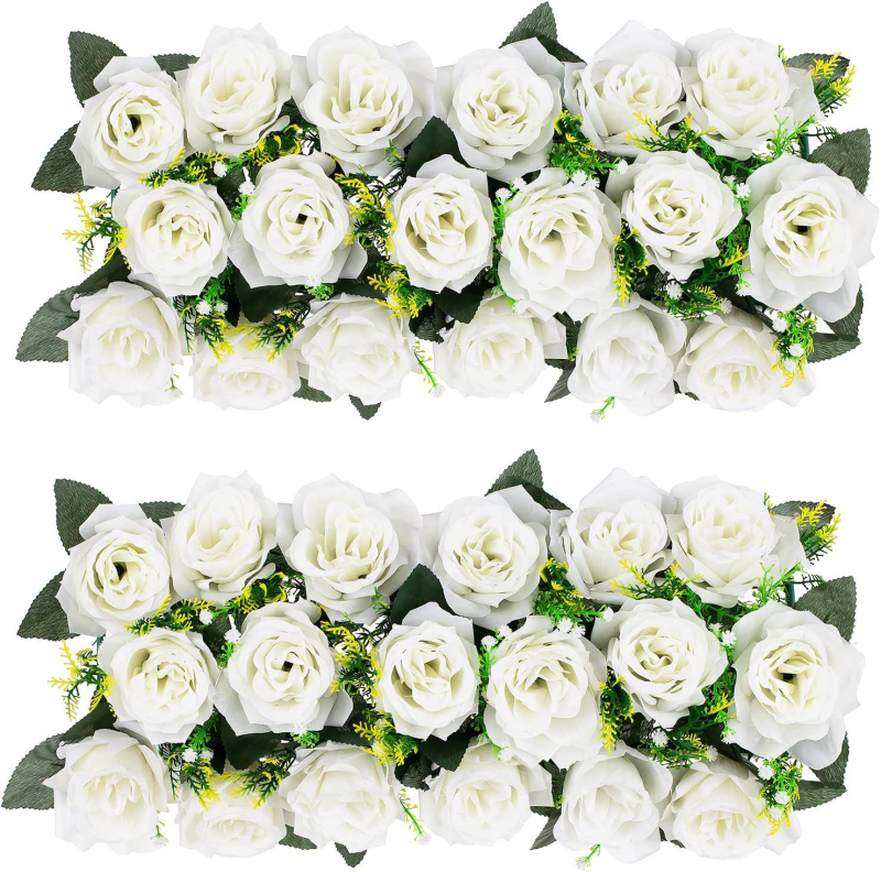 Esküvői virágok ívhez készlet (két darab) — Anyag: erősített Oxford szövet; Csomagolás: karton; Alkalmas esküvőkre; Személyre szabható feldolgozás: Igen; Licencelt magáncímke: Igen.