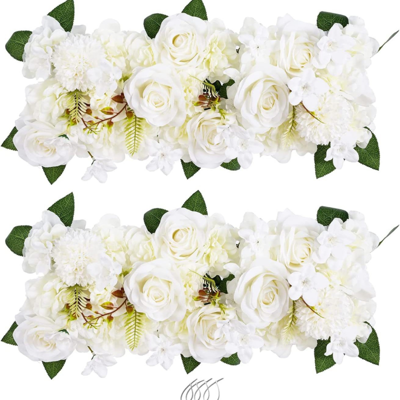 Esküvői virágok ívhez készlet (két darab) — Anyag: erősített Oxford szövet; Csomagolás: karton; Alkalmas esküvőkre; Személyre szabható feldolgozás: Igen; Licencelt magáncímke: Igen.