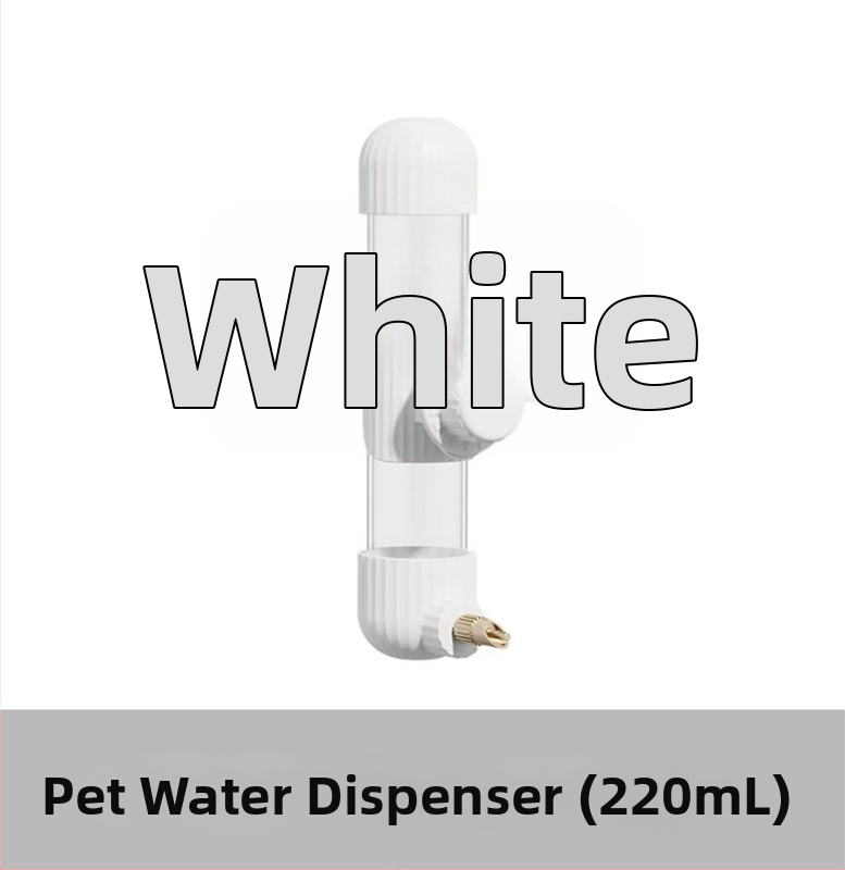 Dispenser automat de apă pentru papagal, din acrilic; recipient tip seringă; brand Demon pet; personalizabil pentru comenzi mari