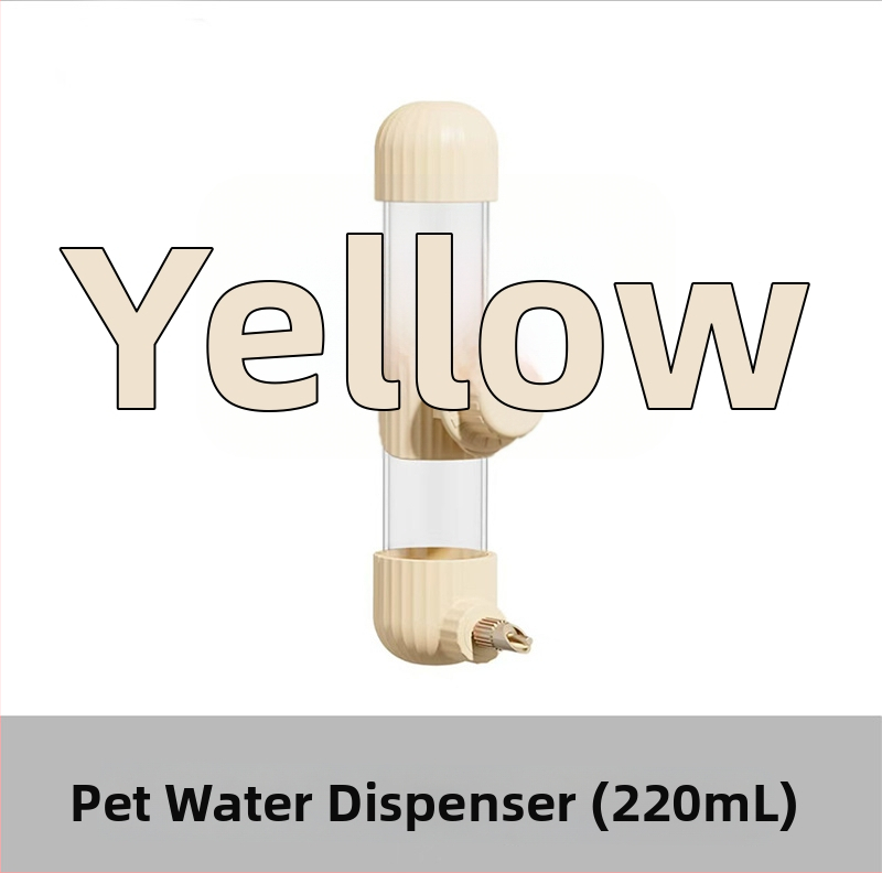 Dispenser automat de apă pentru papagal, din acrilic; recipient tip seringă; brand Demon pet; personalizabil pentru comenzi mari