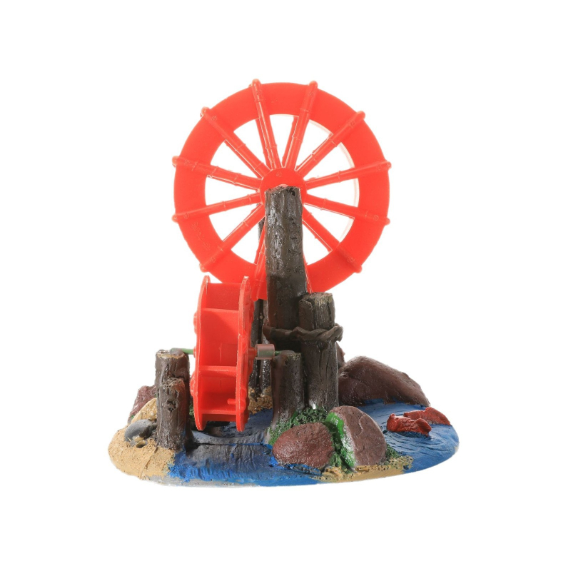 Gyanta vízkerék akvárium dekoráció – tájépítés stílus, Yitong márka, 50 darabos csomag