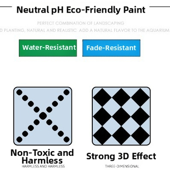 3D PU akvárium háttérpanel – sziklafal táj, PU anyag, akváriumi dekoráció