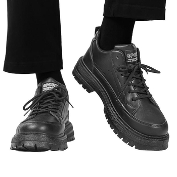 Мъжки мокасини - водоустойчиви, открит пръст, нисък глезен, гумена подметка, връзки