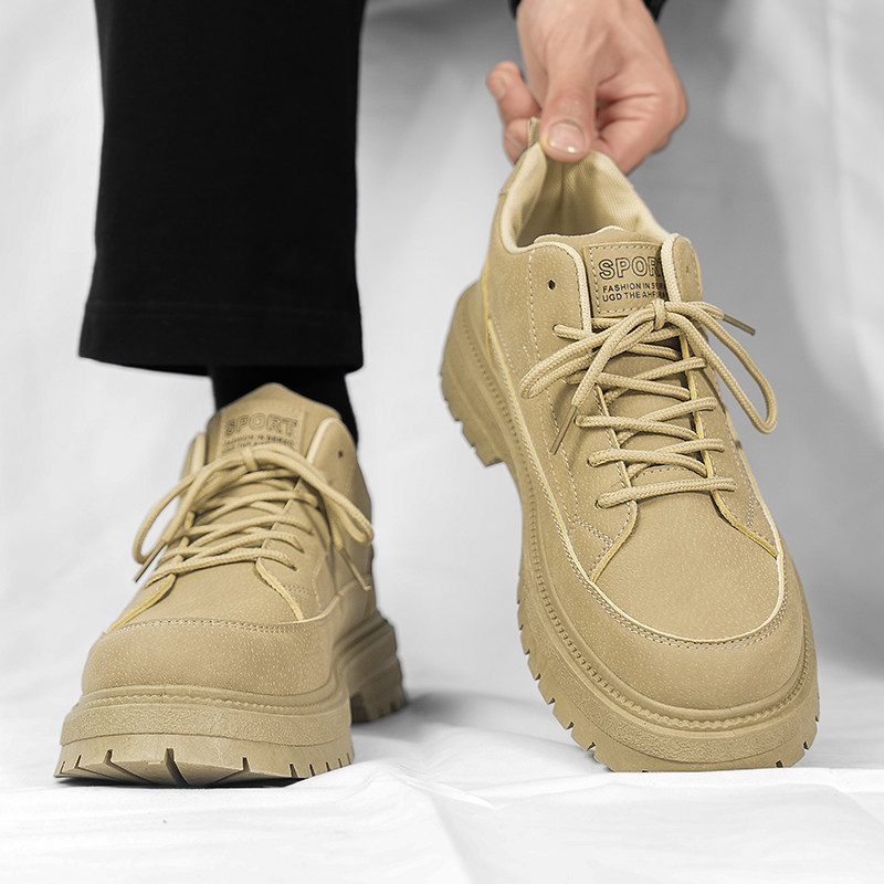 Мъжки мокасини - водоустойчиви, открит пръст, нисък глезен, гумена подметка, връзки