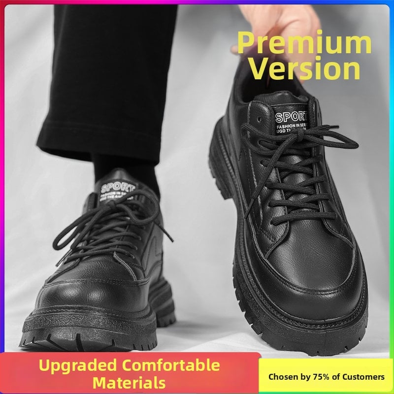 Мъжки мокасини - водоустойчиви, открит пръст, нисък глезен, гумена подметка, връзки