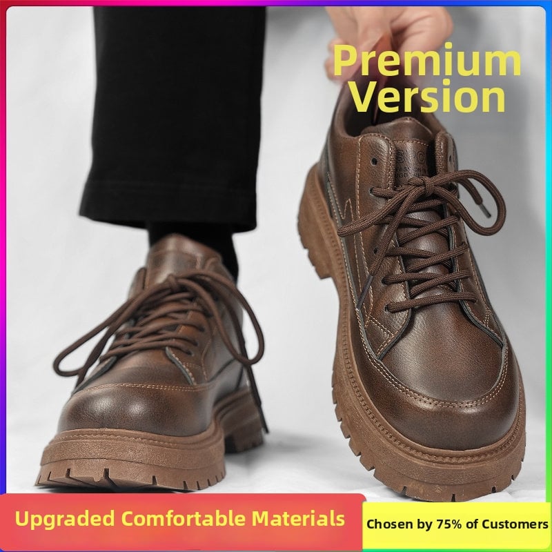 Мъжки мокасини - водоустойчиви, открит пръст, нисък глезен, гумена подметка, връзки