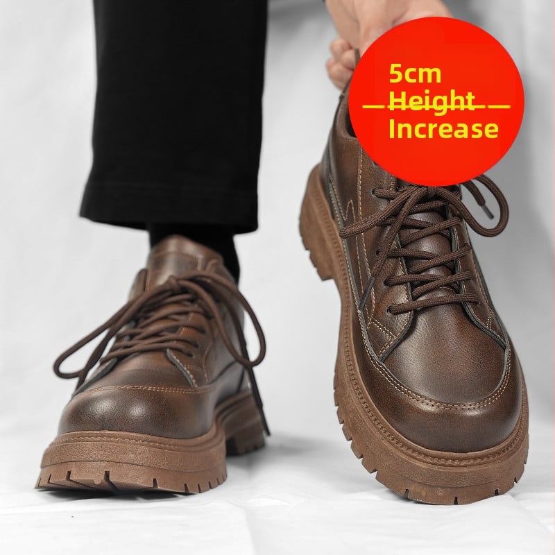 Мъжки мокасини - водоустойчиви, открит пръст, нисък глезен, гумена подметка, връзки