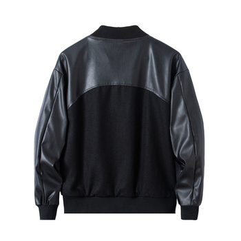 Férfi hip-hop stílusú kabát álló gallérral, egyrendű gombolással, poliészter-keverék anyag (70% poliészter), bélés poliészter