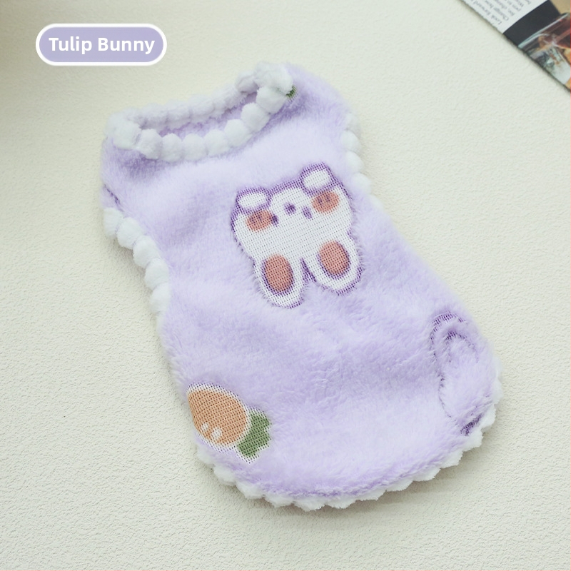 Gyapjúból készült háziállat mellény, hercegnő stílus, kutyáknak és macskáknak