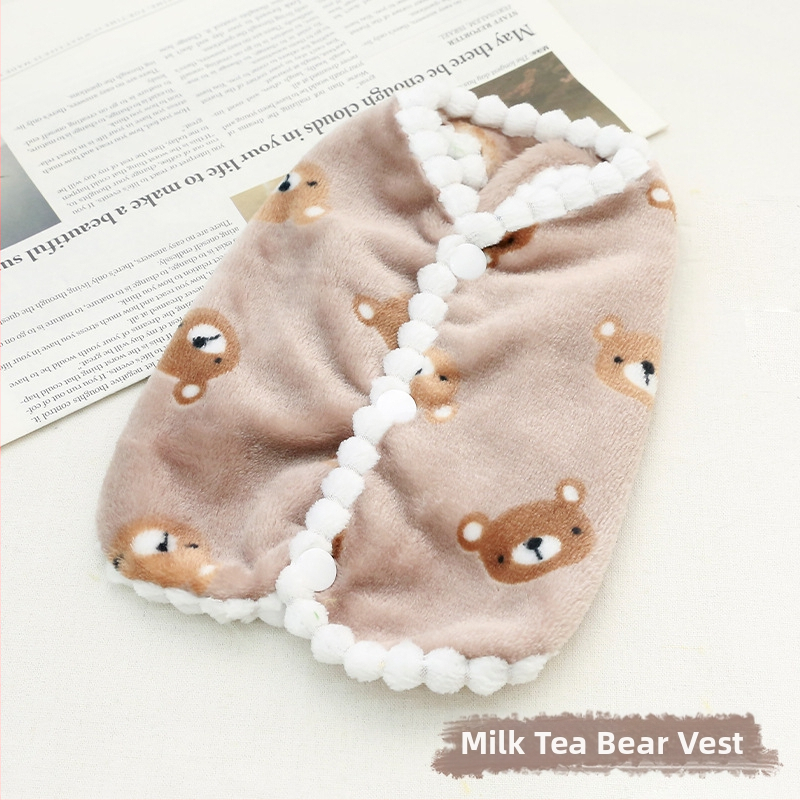 Gyapjúból készült háziállat mellény, hercegnő stílus, kutyáknak és macskáknak