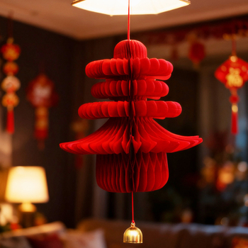 Χάρτινο φανάρι, κινεζικού στυλ, ακανόνιστο σχήμα, μάρκα Gong Huang, δεν φωτίζει